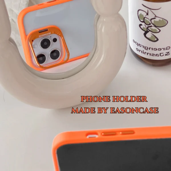 Lens Metal Ring Protector Stand Phone Case For IPhone Camera Glass Lens - Image 10